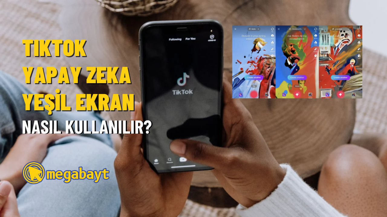 TikTok yapay zeka yeşil ekran nasıl kullanılır? Yazdığınız kelimeleri sanat eserine dönüştürün