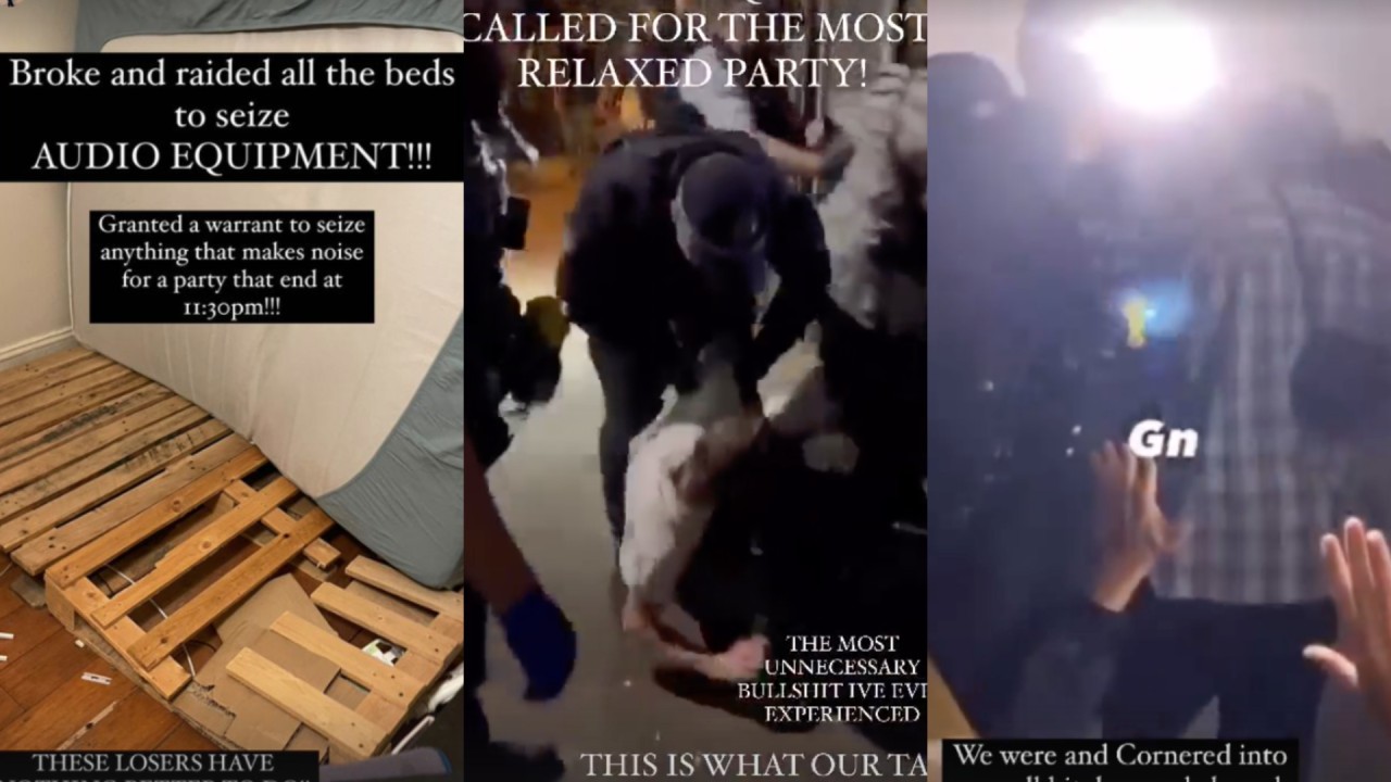 Çevik kuvvet,  yüksek sesten şikayet edilen eve biber gazıyla baskın yaptı: Biraz abartı mı oldu?