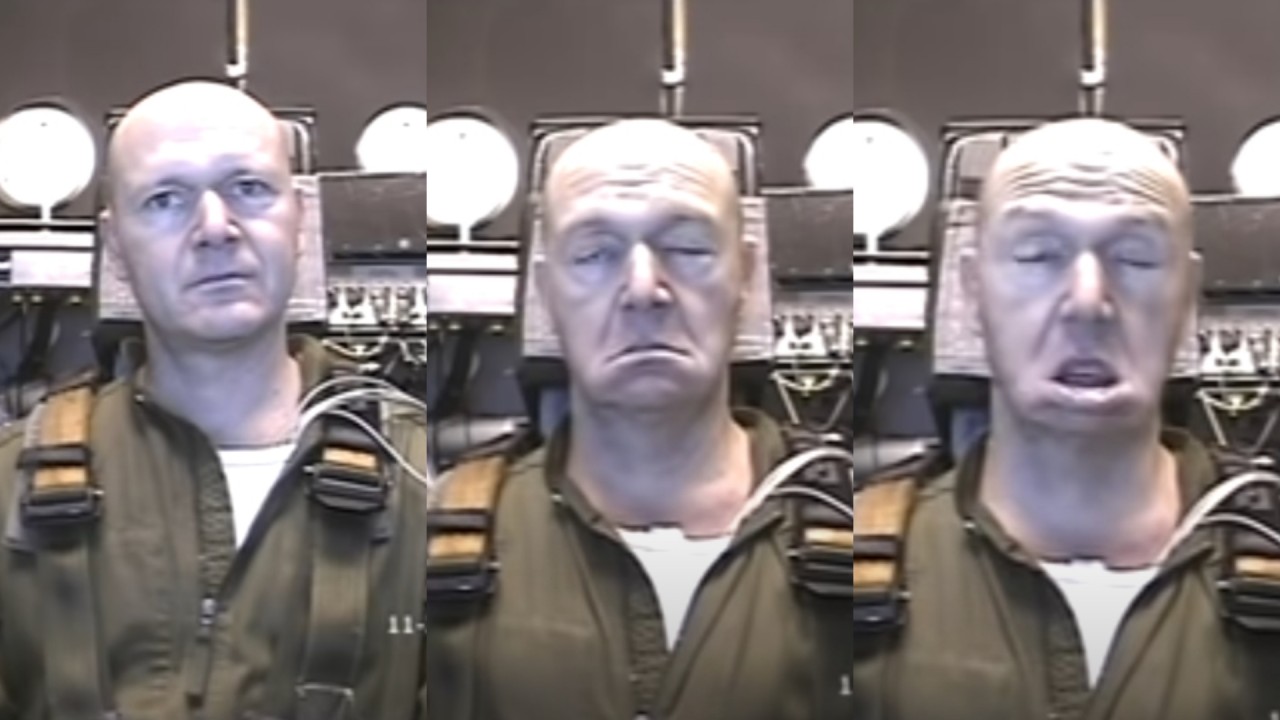 9G kuvvetine maruz kalmanın nasıl bir şey olduğunu gösteren şok edici video