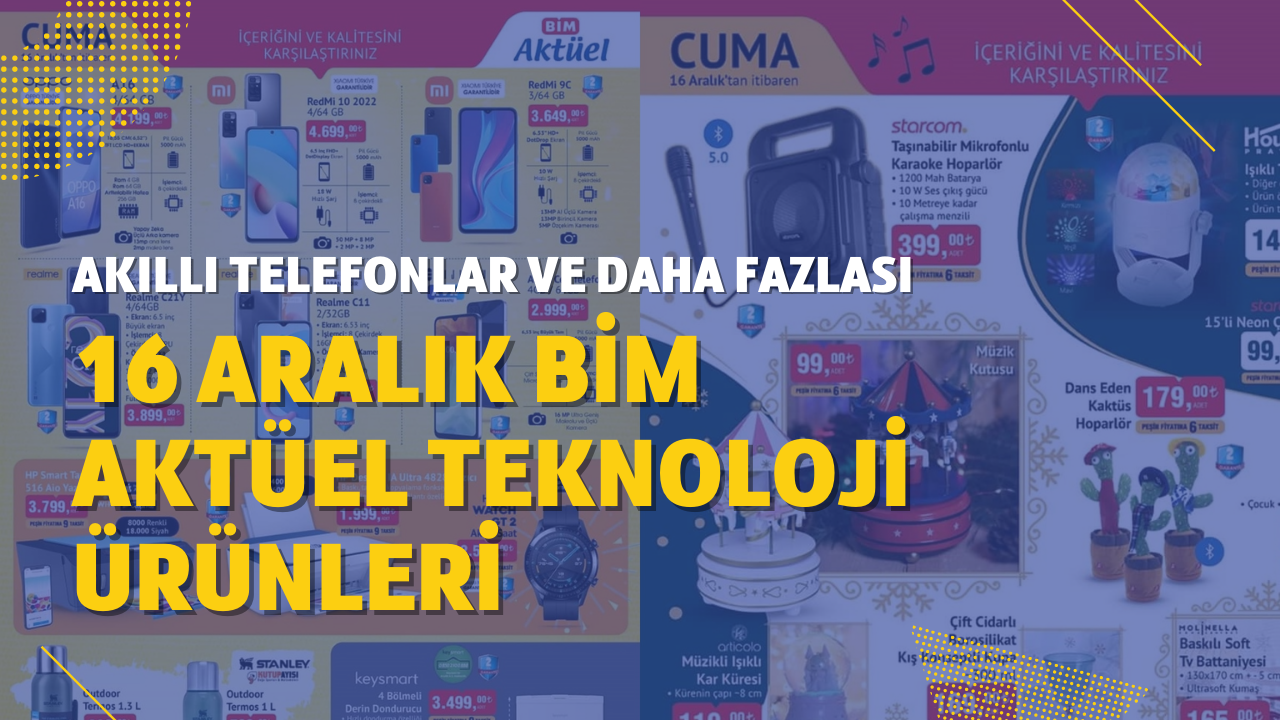 16 Aralık BİM akütel teknoloji ürünleri: Xiaomi Redmi 10,  Huawei Watch GT2 ve daha fazlası