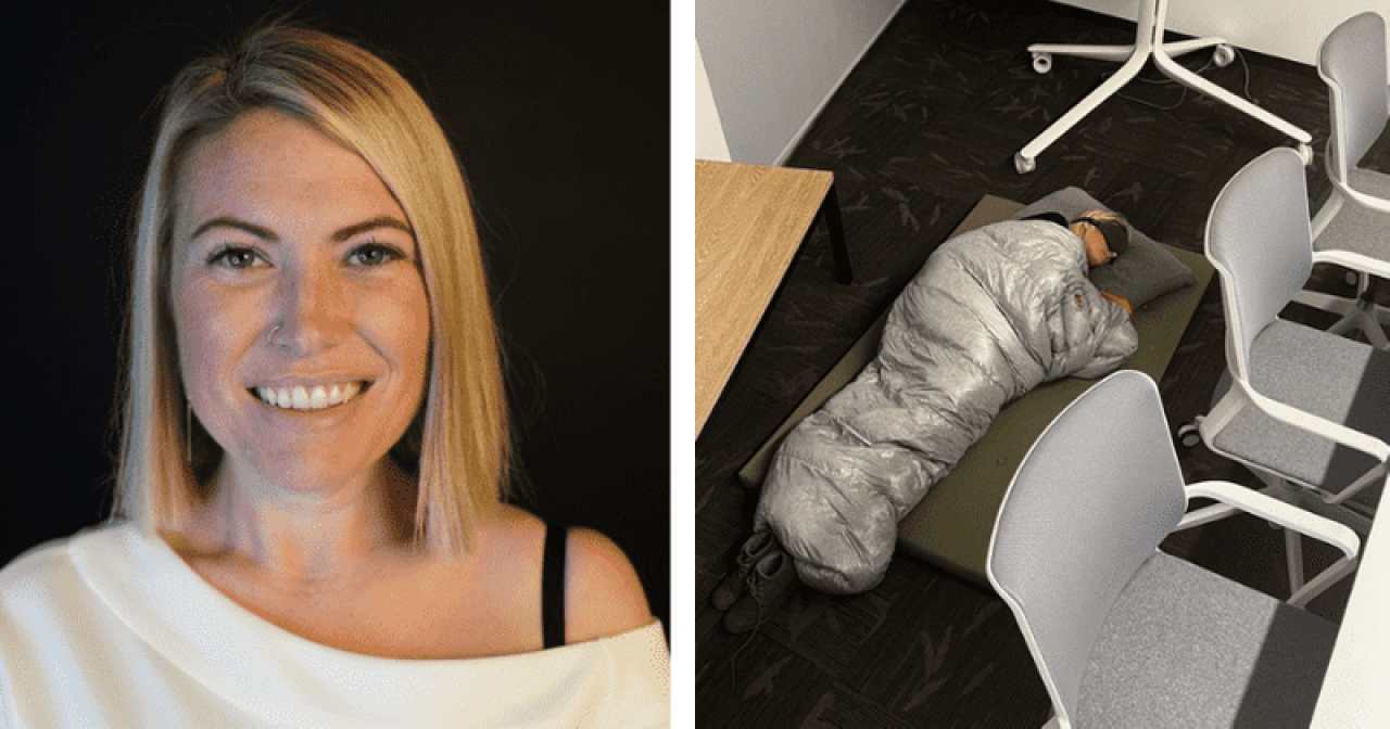 Twitter binasında uyurken görüntülenmişti: Bakın şimdi ne yapıyor