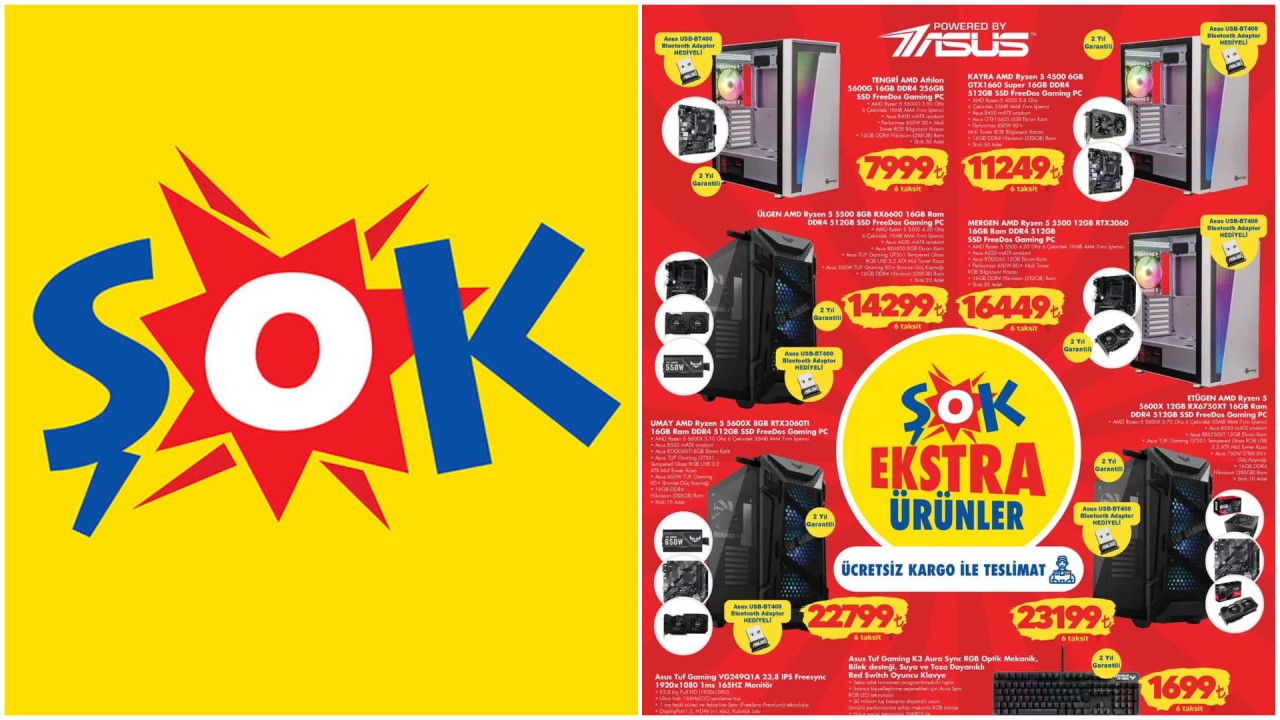 21 Ocak ŞOK aktüel teknoloji ürünleri: AMD Ryzen işlemcili oyuncu kasaları ve Asus oyuncu ekipmanları