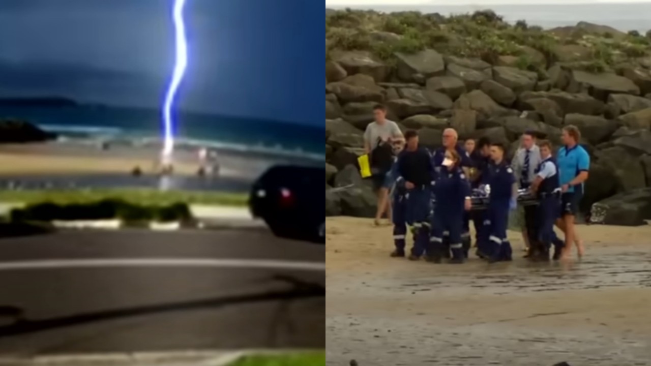 8 yaşındaki çocuğun kafasına yıldırım düştüğü korkunç an böyle görüntülendi - VİDEO