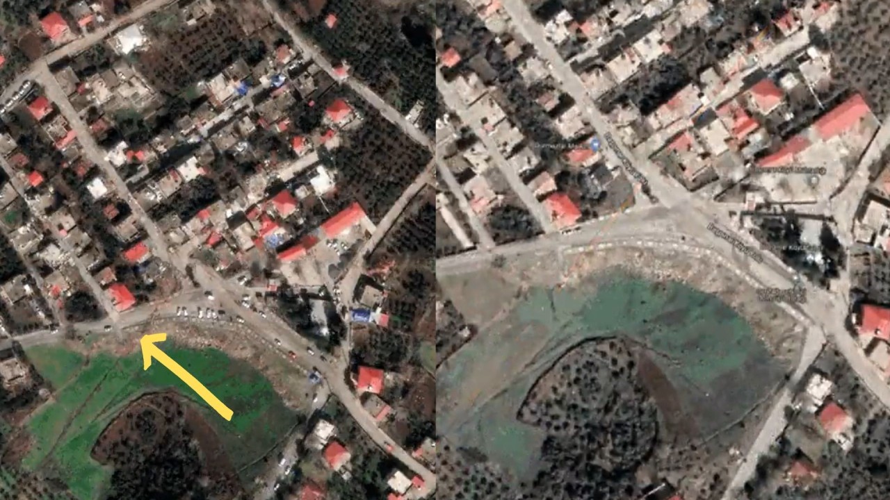 Uydu görüntüleri,  fayın ne kadar kaydığını gözler önüne serdi