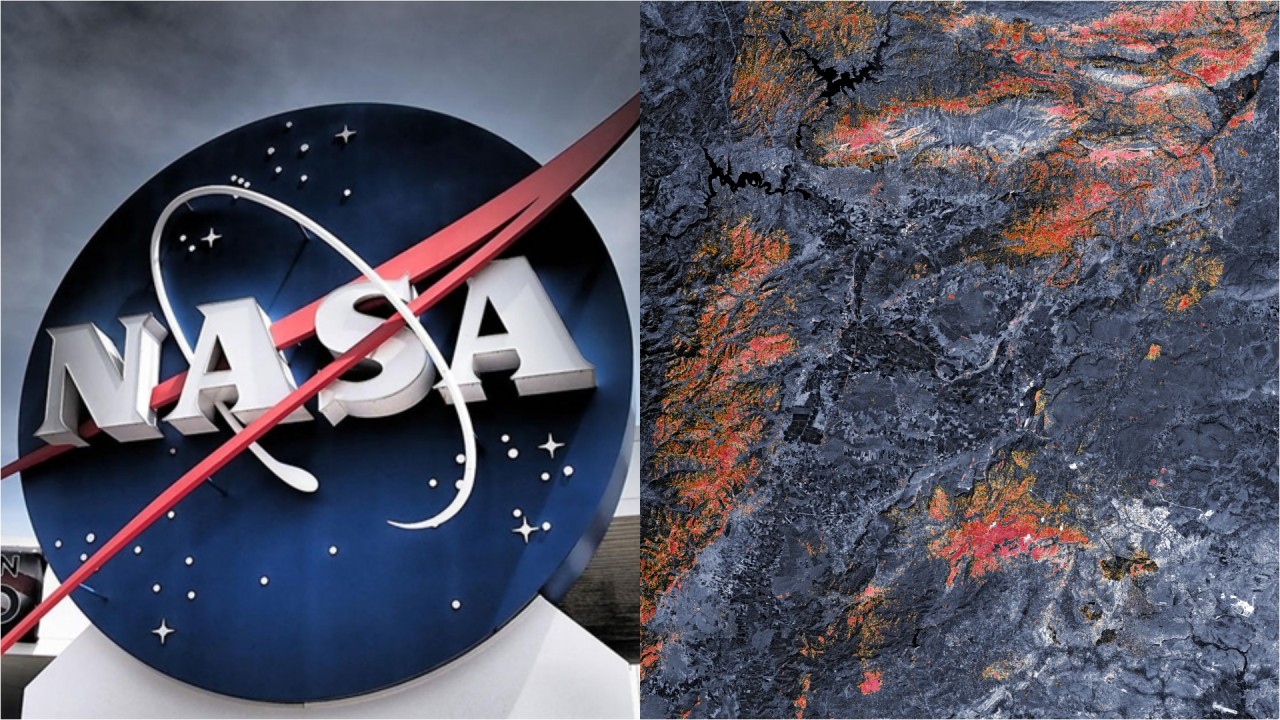 NASA,  depremin uzaydan hasar haritasını çıkardı