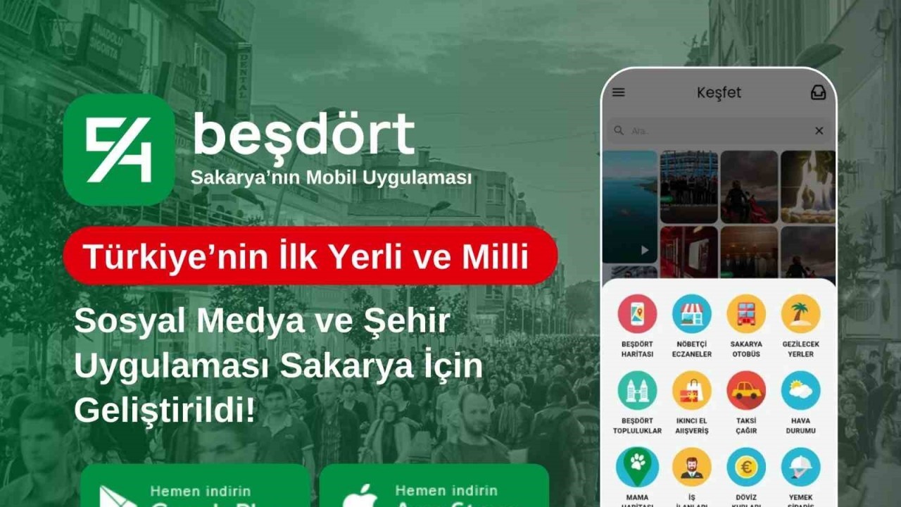 Türkiye’nin ilk yerli ve milli sosyal medya şehir uygulaması ‘BeşDört’ yayında