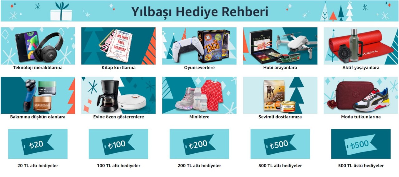 Amazon’dan Yılbaşı İçin Hediye Rehberi!