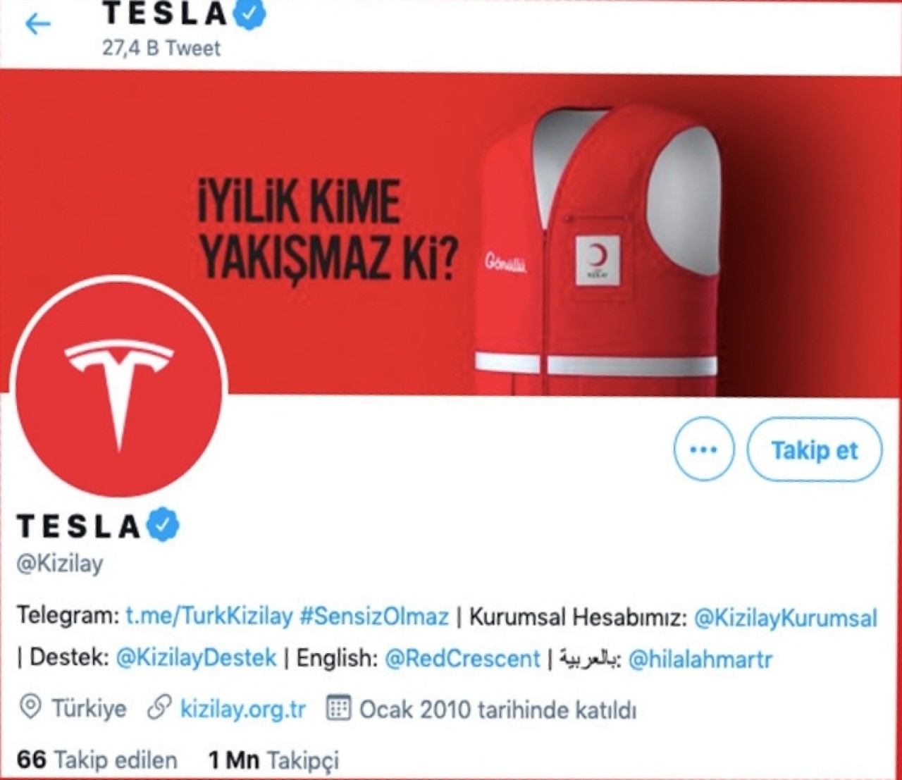 Bitcoin dolandırıcıları Kızılay'ın Twitter hesabını hackledi!