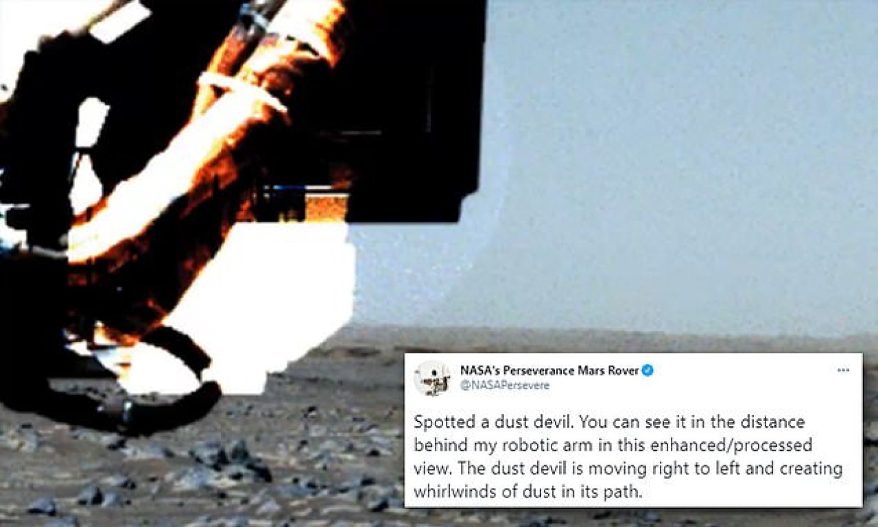 Mars'ta ‘toz şeytanı’ görüntülendi