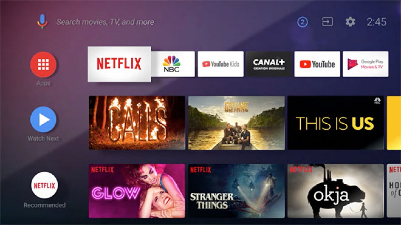 Android TV'nin arayüzü yepyeni görünümüne kavuştu