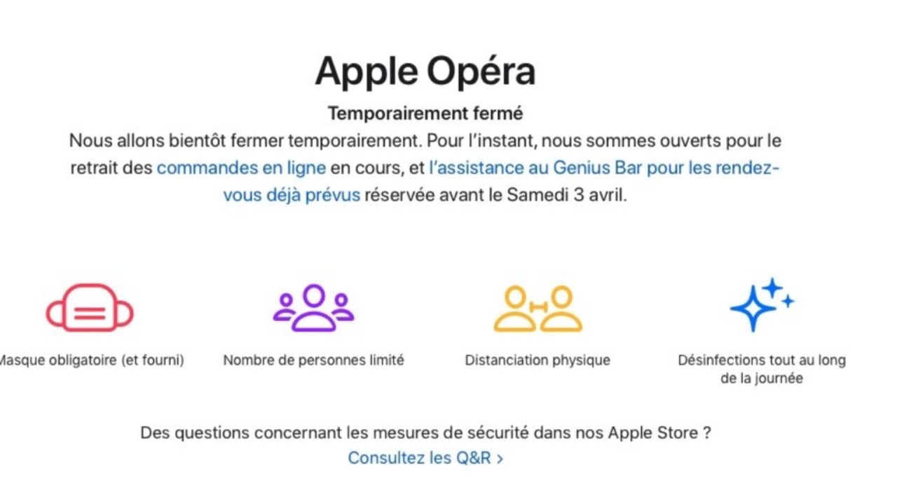 Apple,  Fransa’daki tüm mağazalarını kapattı