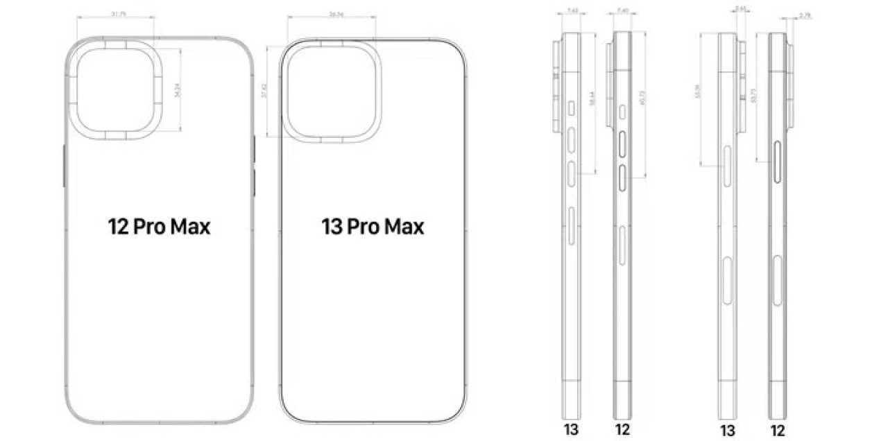 iPhone 13 Pro Max'ın tasarımı sızdı...