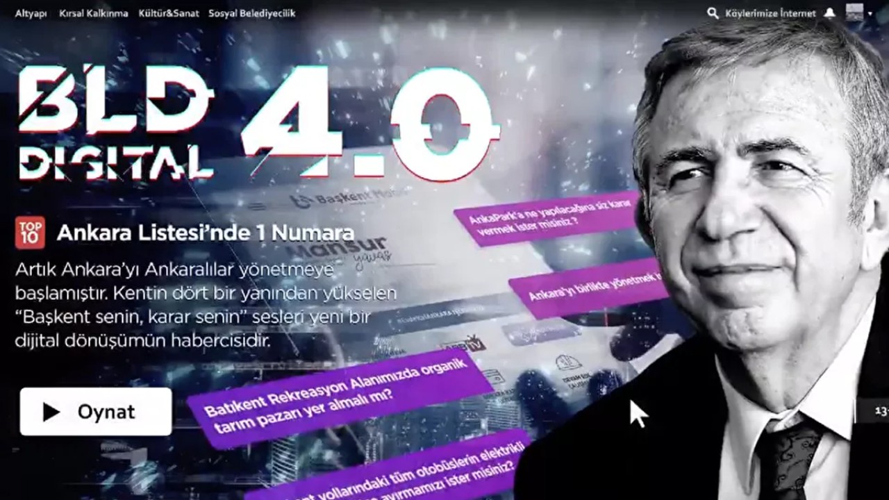 Mansur Yavaş'tan BLD 4.0 projesi: "Ankara'yı birlikte yönetmek ister misiniz?"