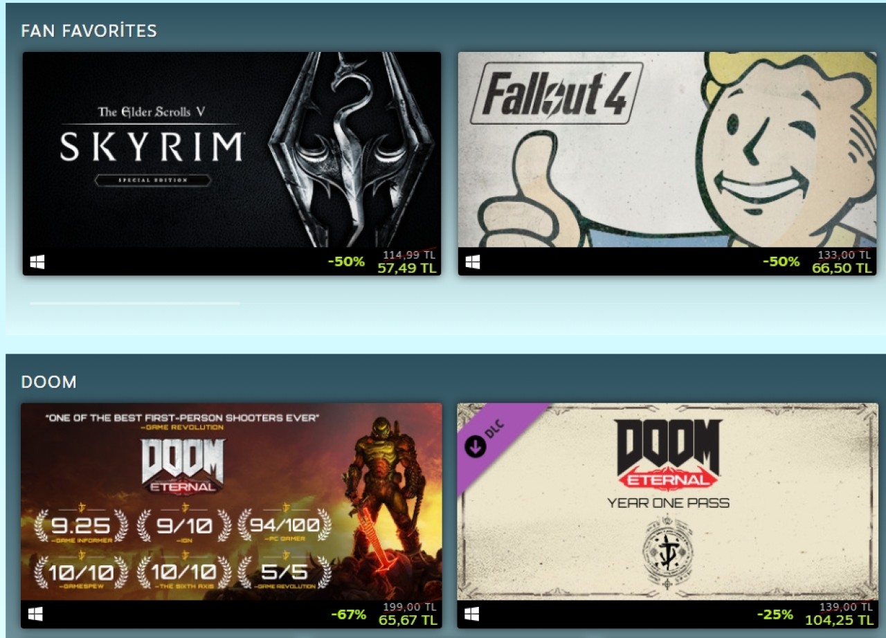 Bethesda oyunları Steam'de büyük indirime girdi! Koşun bu fiyatlar kaçmaz