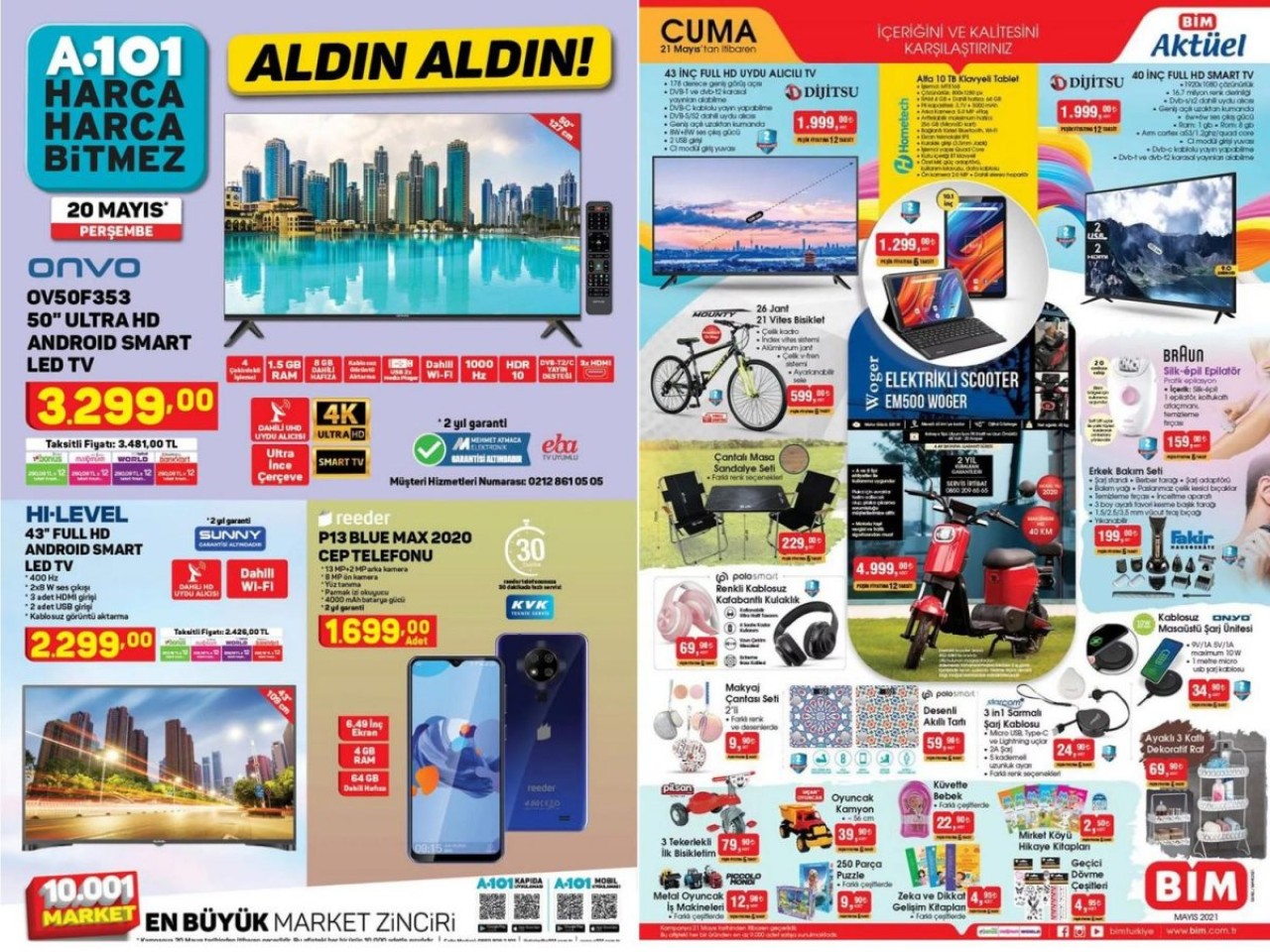 A101 ve BİM’lerde teknolojik ürün satışları kaldığı yerden devam ediyor!