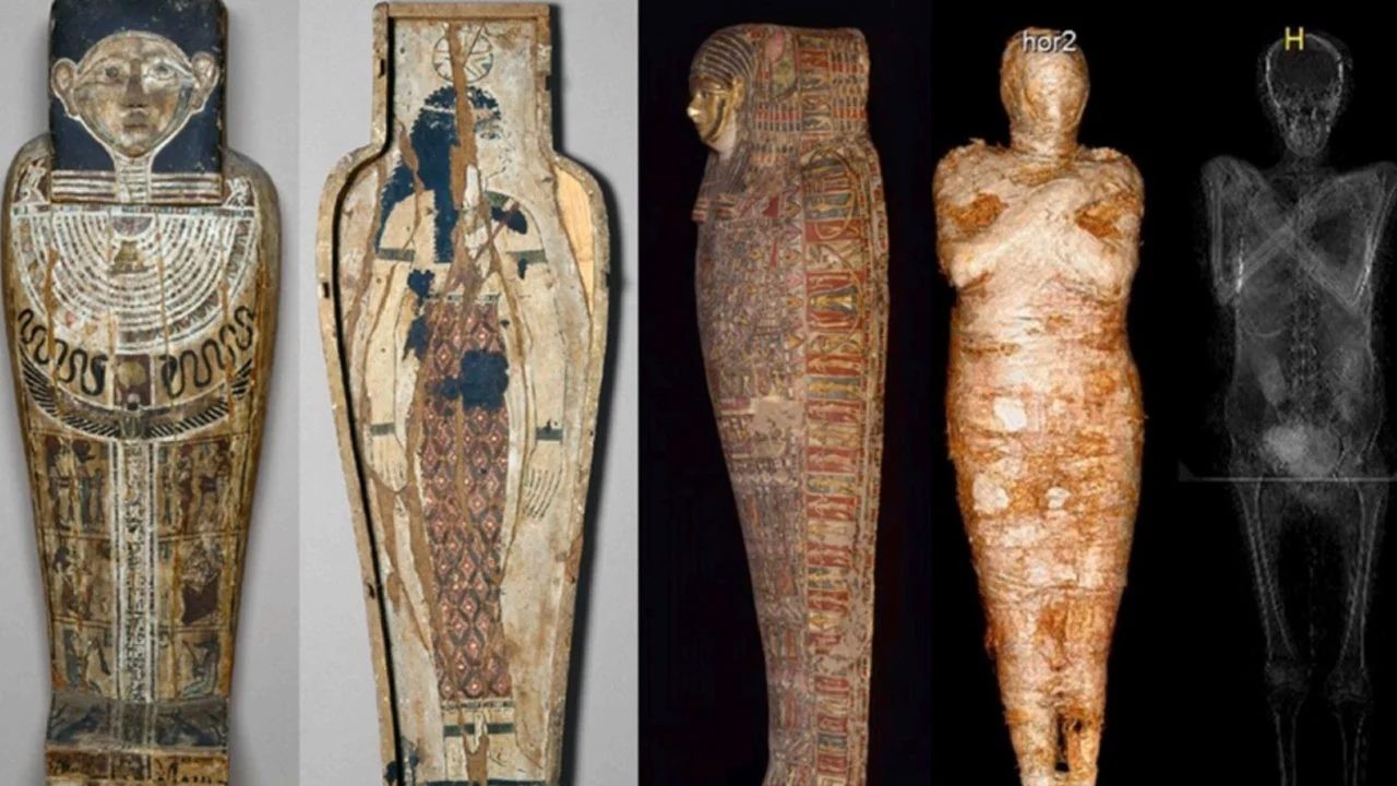 Dünyada bir ilk yaşandı ve hamile kadın mumyası bulundu!