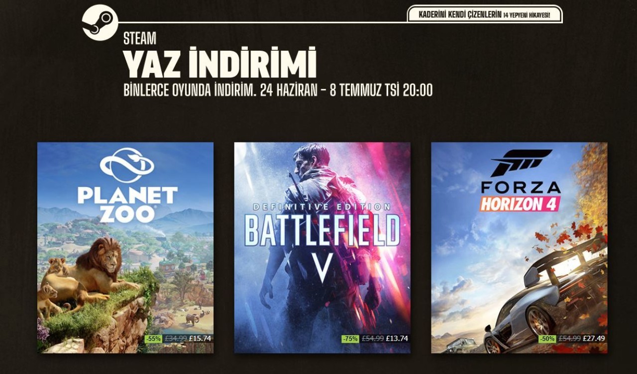 Çok beklenen Steam Yaz İndirimleri başladı! İşte türlere göre indirimler