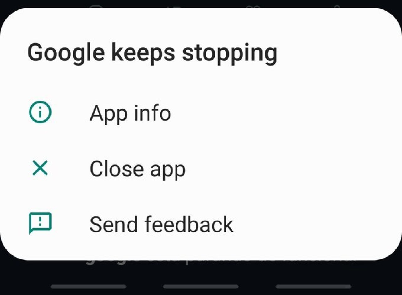 'Google sürekli olarak duruyor' hatasının çözümü!