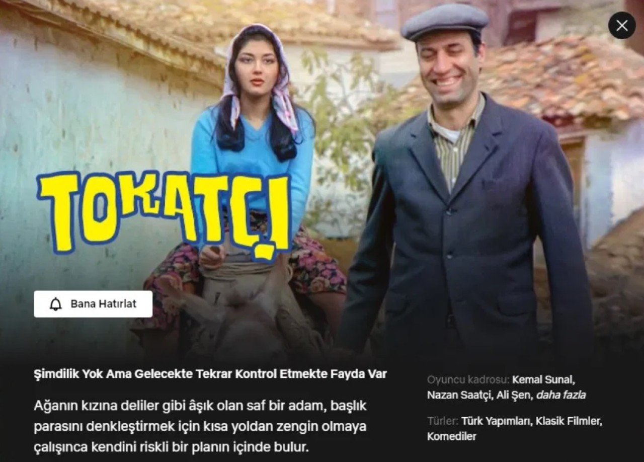 Netflix,  gözüne Yeşilçam'ı kestirdi!