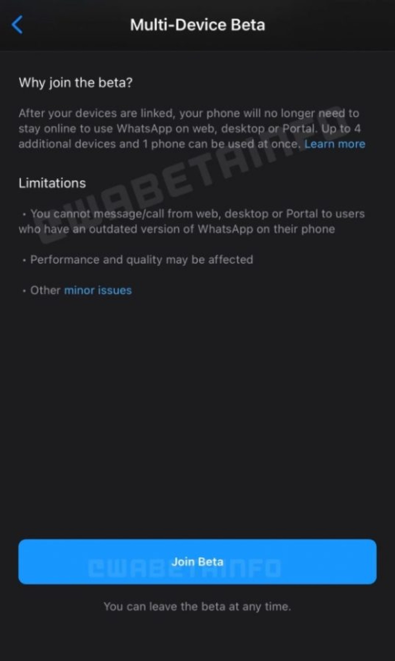 WhatsApp çoklu cihaz özelliği erken erişime açılıyor