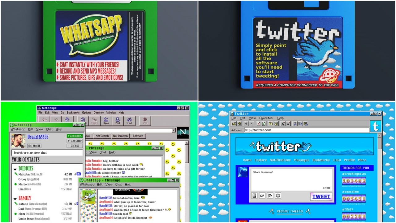 Popüler internet siteleri 90'larda nasıl görünürdü?