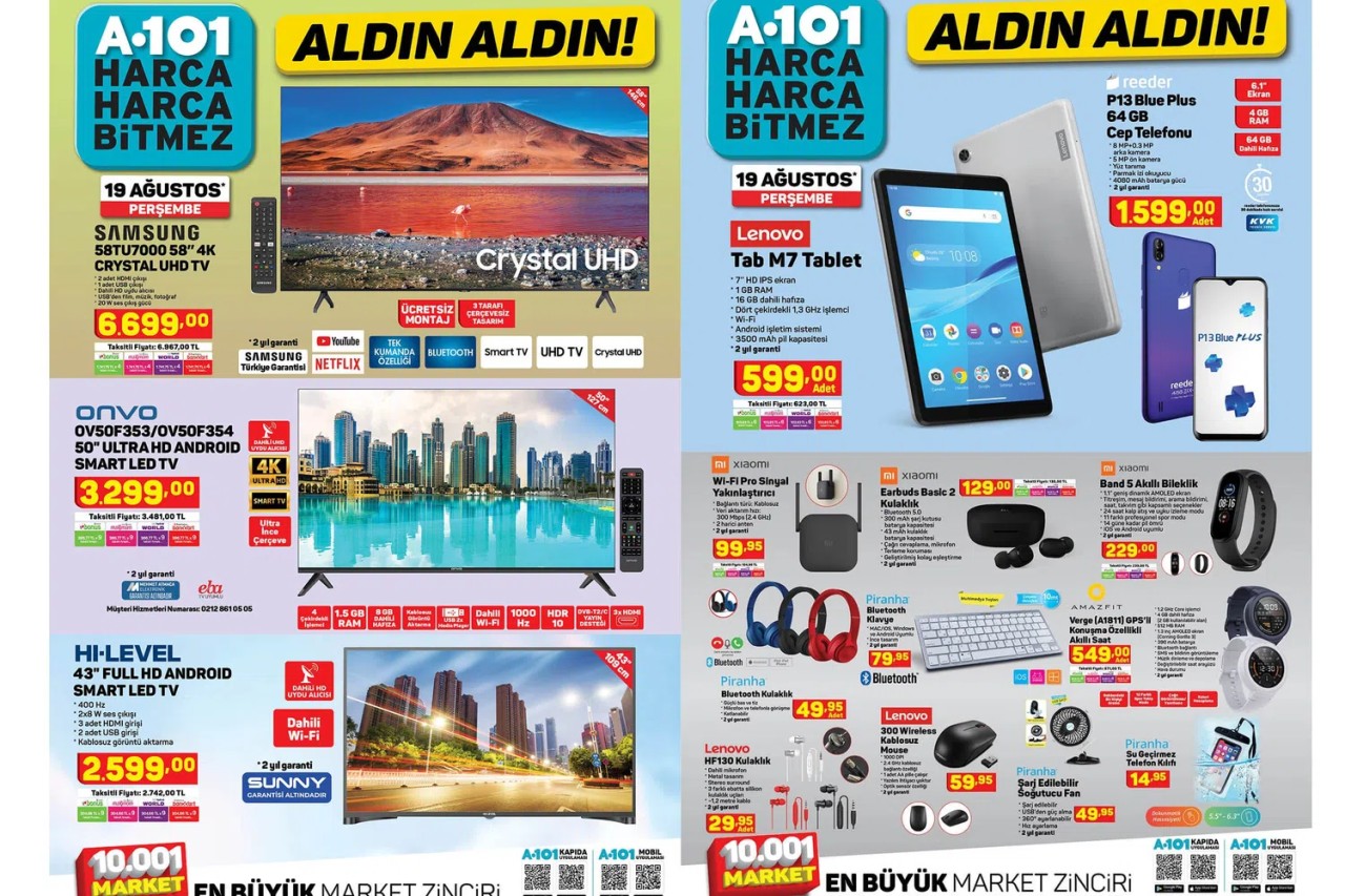 A101'lere Xiaomi ve Lenovo ürünleri geliyor! Amazfit,  Samsung,  ve daha fazlası...