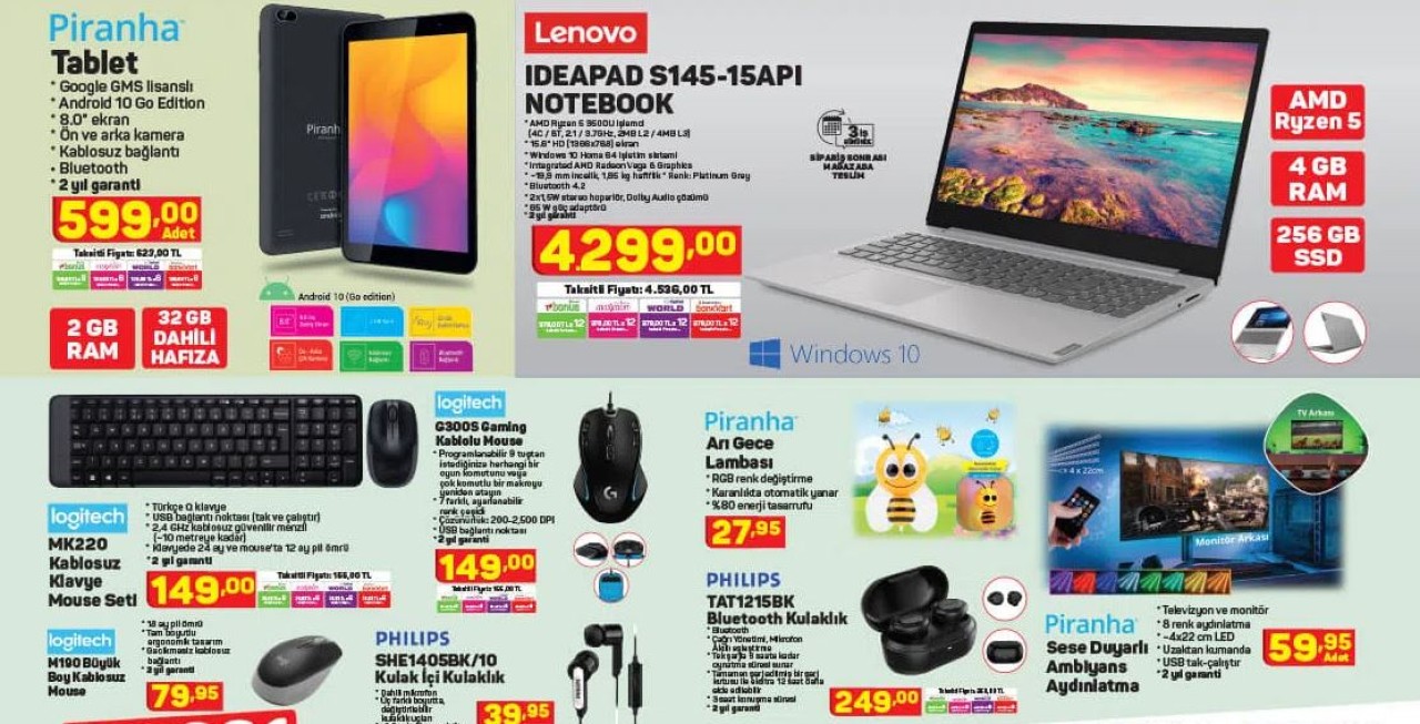 A101 marketlere Lenovo dizüstü bilgisayar geliyor! 9 Eylül A101 aktüel teknoloji ürünleri