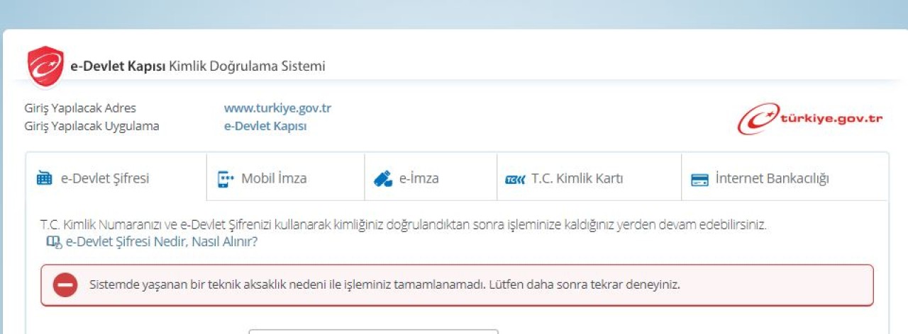 e-Devlet çöktü mü? e-Devlet'e neden girilmiyor?