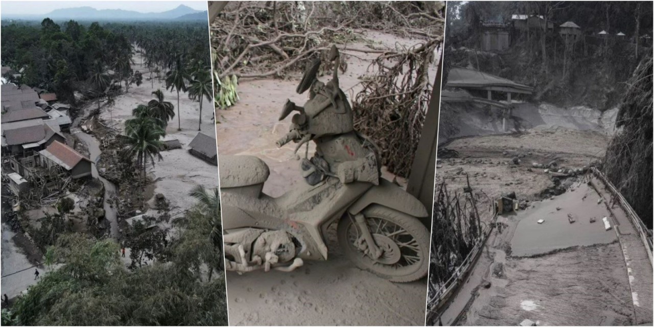 Endonezya'da Semeru Yanardağı yeniden patladı! İşte o görüntüler...