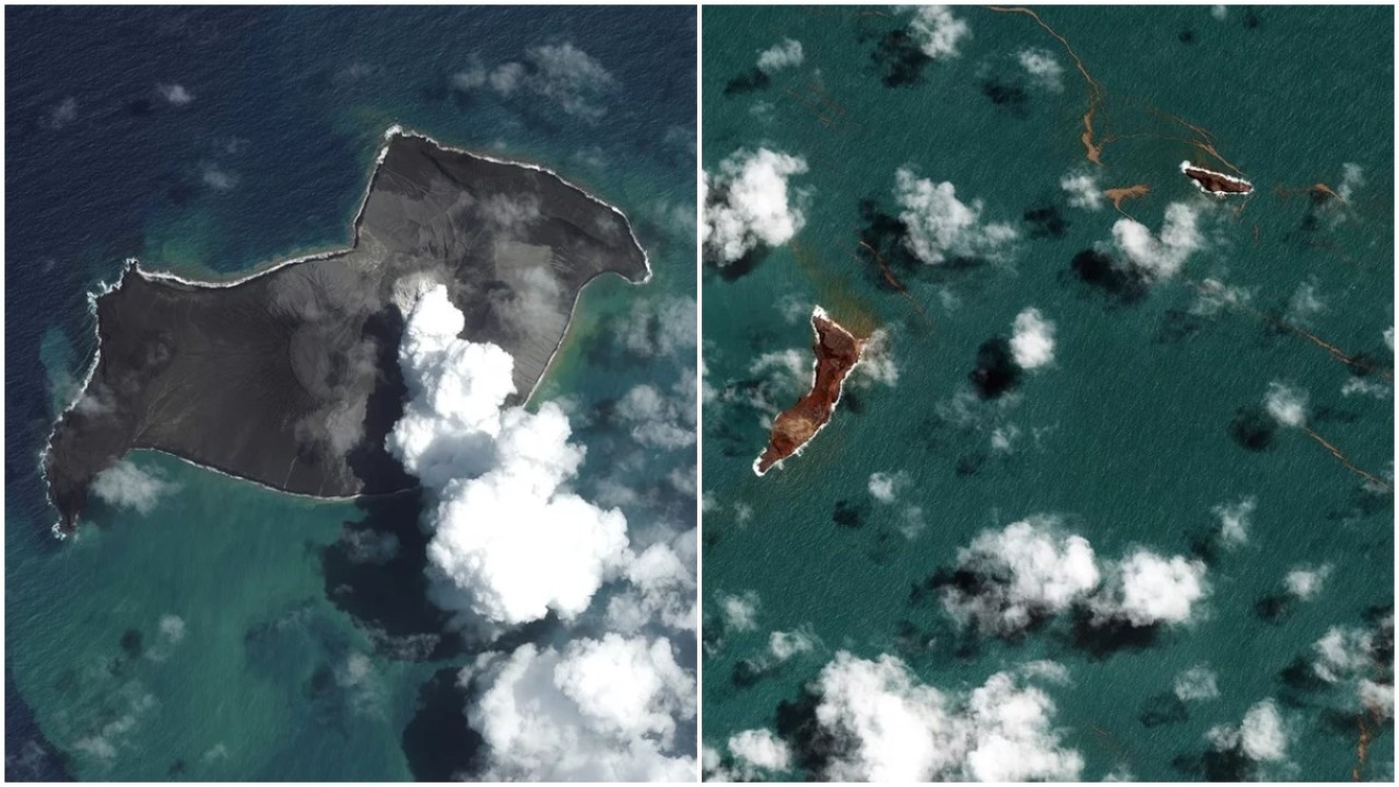 Tonga volkanik patlaması bir nükleer bombadan 500 kat daha güçlüydü