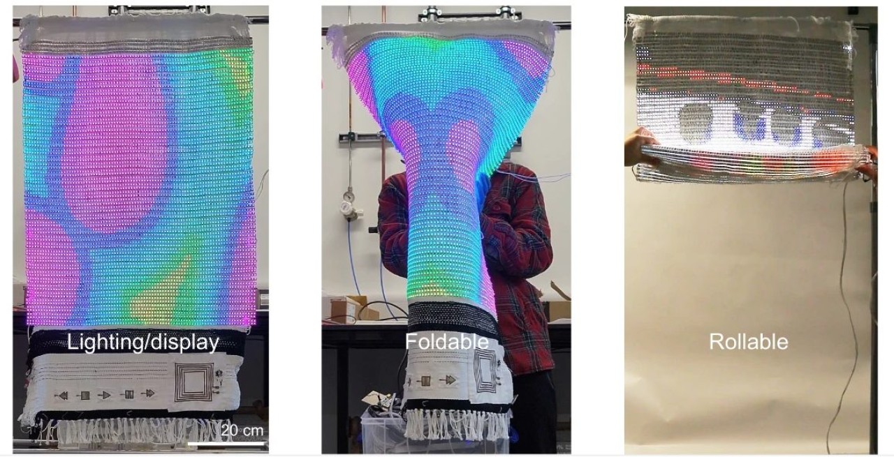 Dokuma kumaştan ekran üretildi! Kıyafetler bile ekrana dönüşebiliyor…