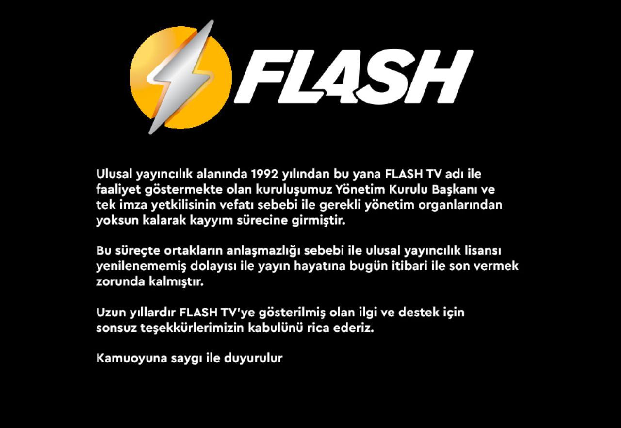 Flash TV bir kez daha kapandı! İşte kapanma nedeni ve yeni ismi...