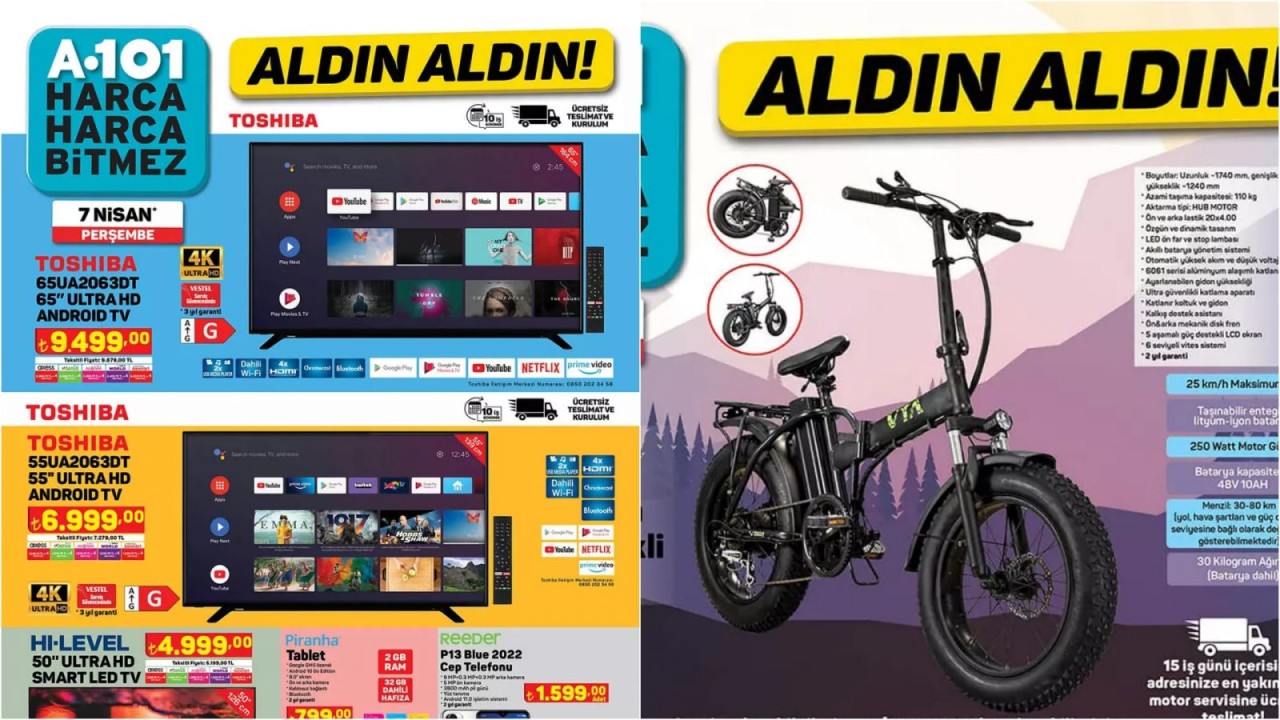 A101 7 Nisan Perşembe teknoloji ürünleri! VOLTA VB2 elektrikli bisiklet ve daha fazlası...