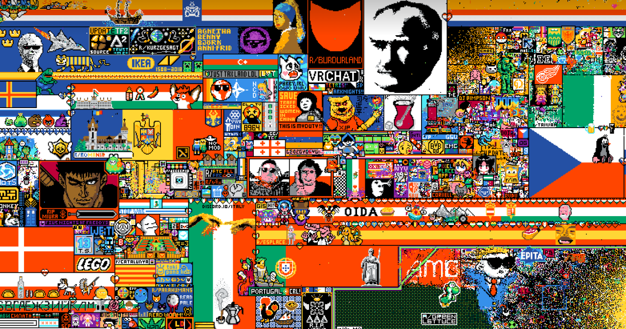 Reddit r/place nedir? r/place'e nasıl girilir? R Place'te nasıl çizim yapılır?