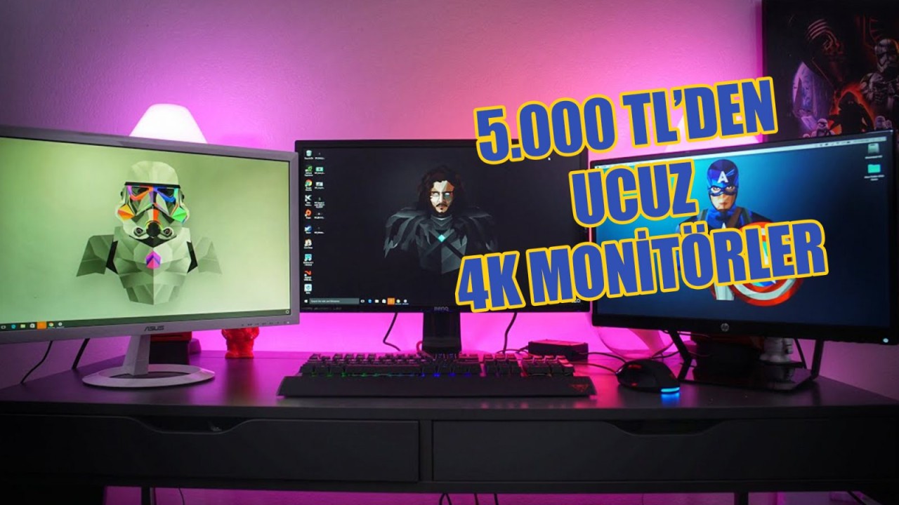2022'de alınabilecek en ucuz 4K monitörler! 5000 TL'den ucuz 4 monitör