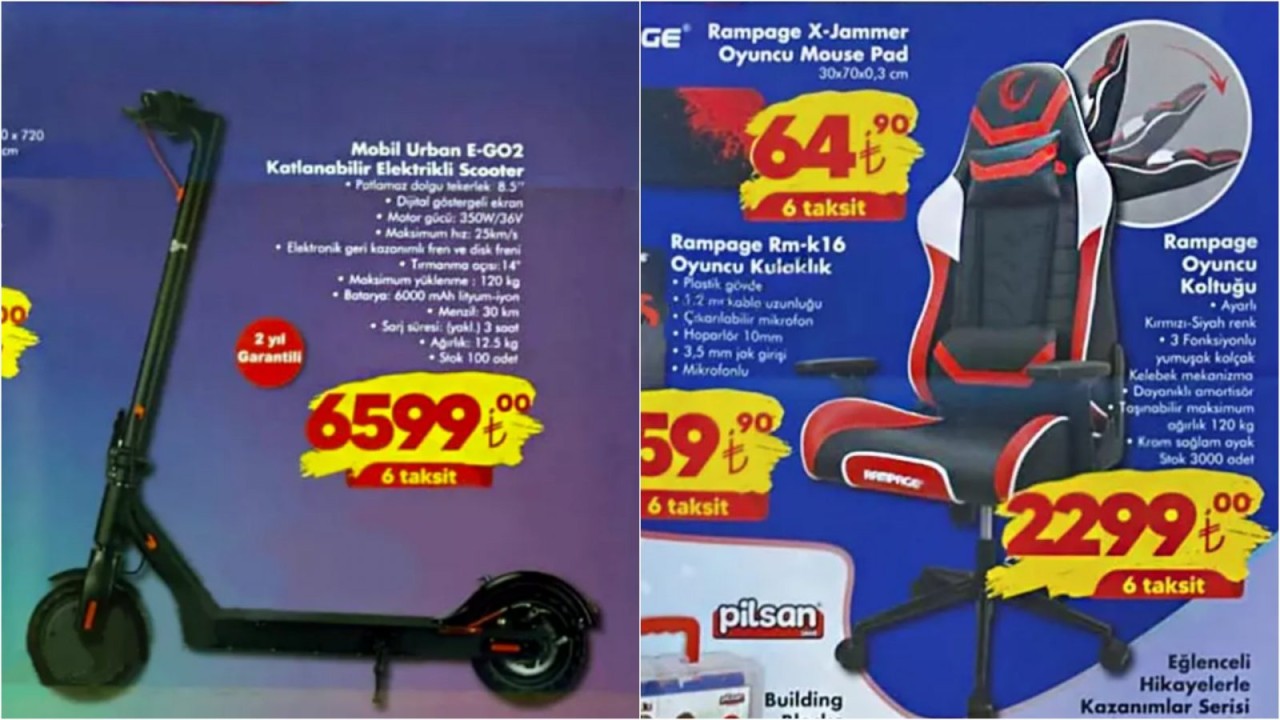 15 Haziran'da ŞOK'a elektrikli scooter ve Rampage oyuncu ekipmanları geliyor!