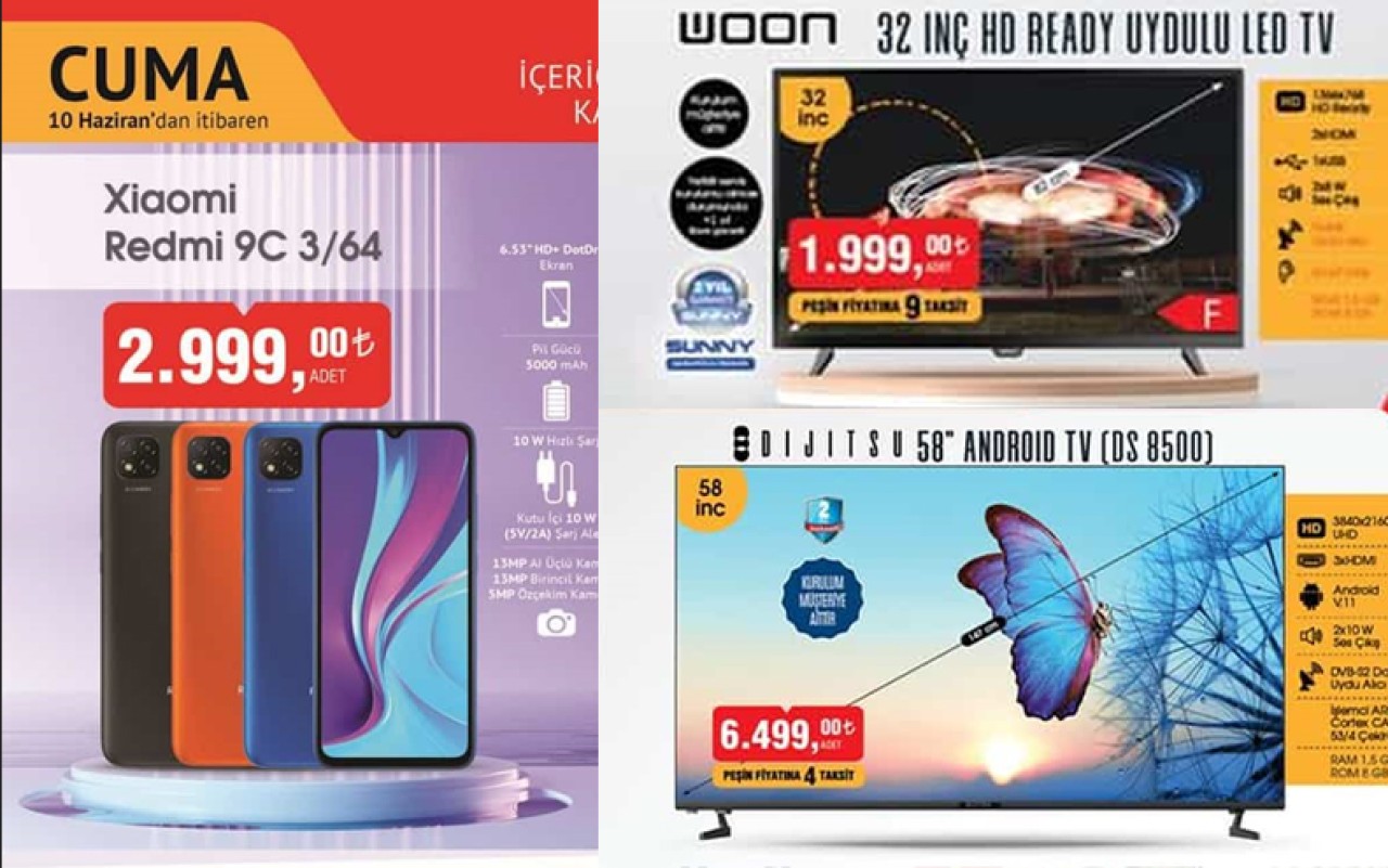 10 Haziran BİM aktüel teknoloji ürünleri! Redmi telefon ve daha fazlası