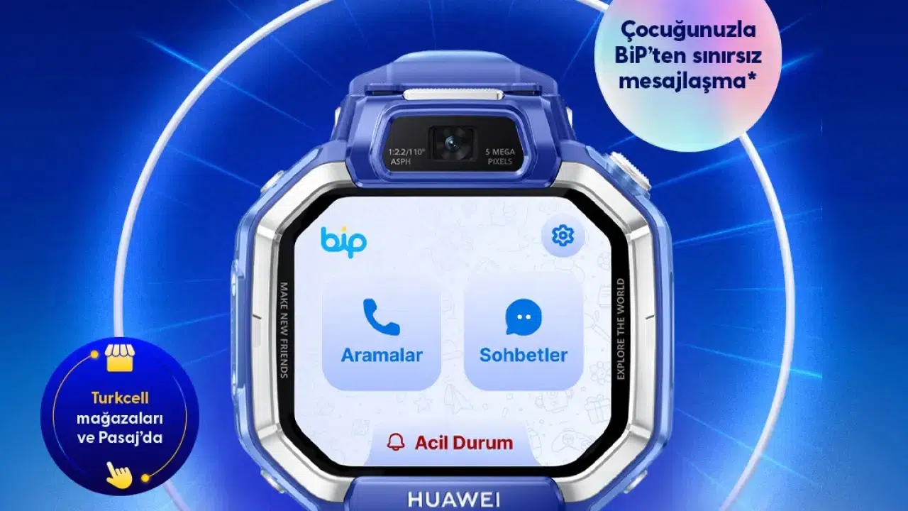 Türkiye'de ilk: Huawei Watch Kids X1'e BiP entegrasyonu, ebeveynlere tam kontrol imkanı sunuyor