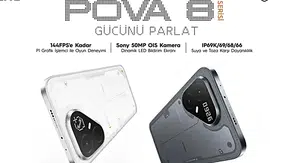 TECNO POVA 8 Serisi Türkiye'de: Uzay Gemisi Tasarımı ve Dev Bataryalarla Geldi