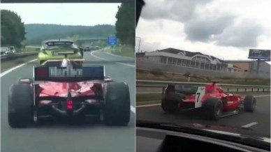 Formula aracıyla trafiğe çıktı! Polis o sürücüyü arıyor - VİDEO