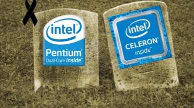 Intel,  Pentium ve Celeron işlemcilerini öldürüyor! Yolun sonu...