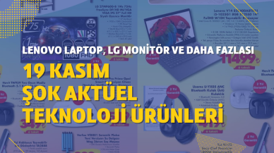 19 Kasım ŞOK Aktüel teknoloji ürünleri: Lenovo laptop,  LG oyuncu monitörü ve daha fazlası