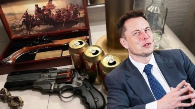 Su uyur düşman uyumaz: Elon Musk,  yatağının başucundaki silahlarıyla göz boyadı!