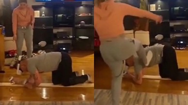 Yükseklik korkusu olan adamın sanal gerçeklik deneyimi pek iyi gitmedi - VİDEO