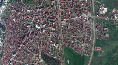 Depremin uydudan çekilmiş görüntüleri yayınlandı