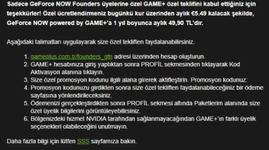 GeForce Now Founders kullanıcılarına kod dağıtımı başladı