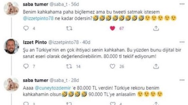 Saba Tümer,  kahkahasını NFT yoluyla 90 bin liraya sattı