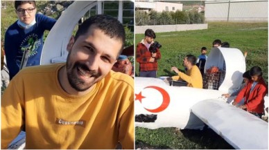 YouTuber'ın yaptığı uçak düştü! Çevre sakinleri İHA sandı