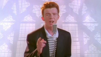"Never Gonna Give You Up" YouTube'da 1 milyar izlenmeye ulaştı