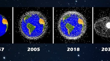 Çin askeri uydusuna,  uzay enkazı çarptı!